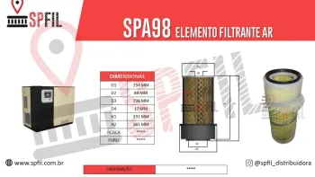 ELEMENTO FILTRANTE AR SPA98
