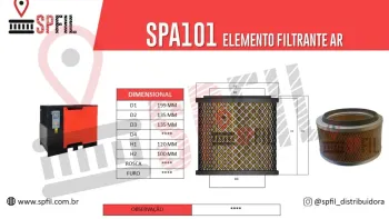 ELEMENTO FILTRANTE AR SPA101