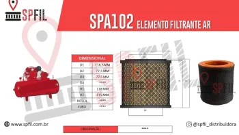 ELEMENTO FILTRANTE AR SPA102