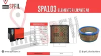 ELEMENTO FILTRANTE AR SPA103