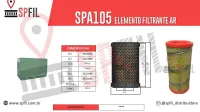 ELEMENTO FILTRANTE AR SPA105