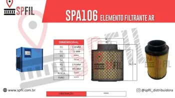 ELEMENTO FILTRANTE AR SPA106