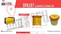ELEMENTO FILTRANTE AR SPA107