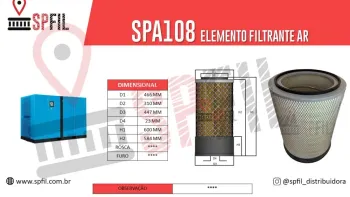 ELEMENTO FILTRANTE AR SPA108