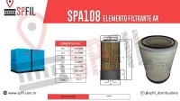 ELEMENTO FILTRANTE AR SPA108