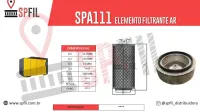 ELEMENTO FILTRANTE AR SPA111