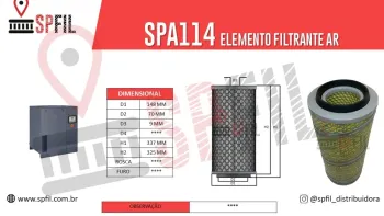 ELEMENTO FILTRANTE AR SPA114
