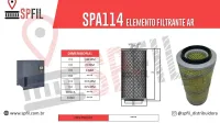 ELEMENTO FILTRANTE AR SPA114