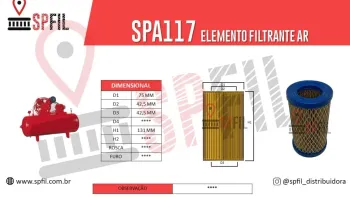 ELEMENTO FILTRANTE AR SPA117