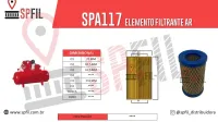 ELEMENTO FILTRANTE AR SPA117