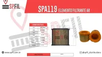 ELEMENTO FILTRANTE AR SPA119