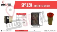ELEMENTO FILTRANTE AR SPA120