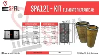 ELEMENTO FILTRANTE AR SPA121 - KIT