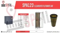 ELEMENTO FILTRANTE AR SPA123