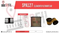 ELEMENTO FILTRANTE AR SPA127