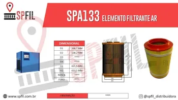 ELEMENTO FILTRANTE AR SPA133