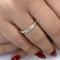  Anel de Prata Feminino com Pedras - AN4158 - Foto 3