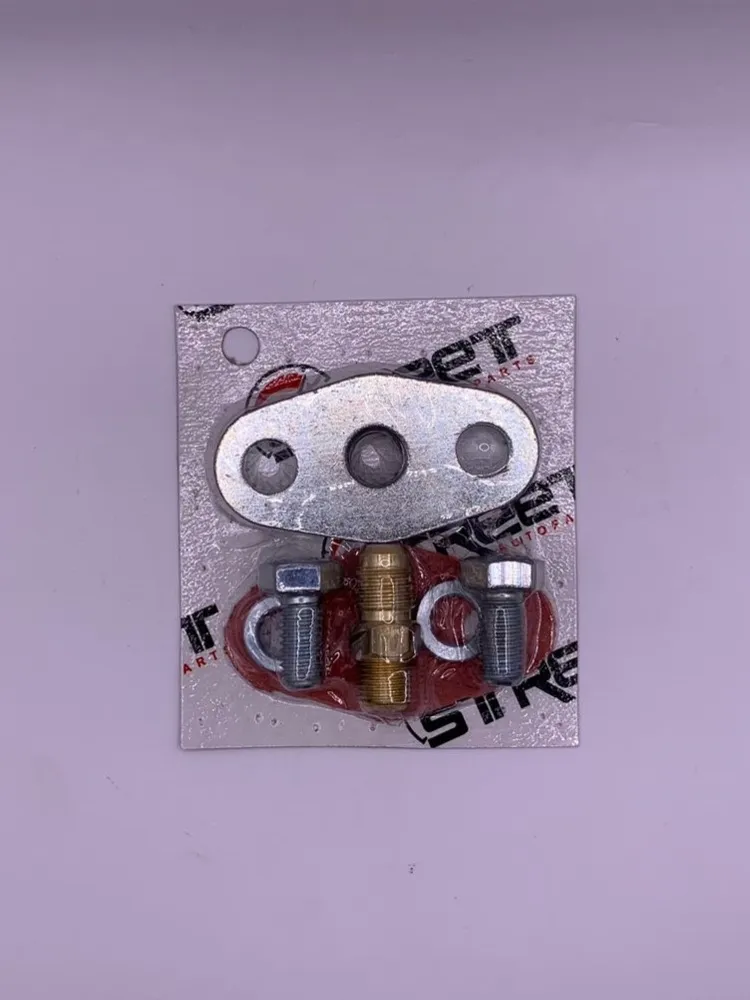Flange Entrada de Óleo da Turbina com Niple 