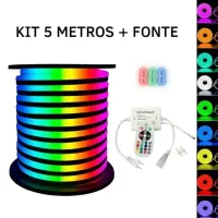 Mangueira Neon LED Rolo 100mts RGB - Foto 2
