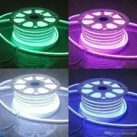Mangueira Neon LED 1 metro RGB - Foto 5