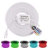 Mangueira Neon LED 1 metro RGB - Foto 10