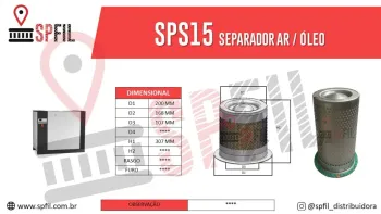 Separador Ar / Óleo  SPS15