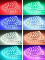 Mangueira Fita de LED Chata 1 metro RGB - Foto 8