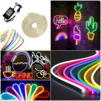 Mangueira Neon LED Rolo 5 metros 12V RGB Colorida - Foto 14