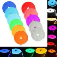 Mangueira Neon LED Rolo 5 metros 12V RGB Colorida - Foto 25