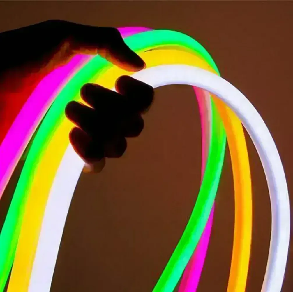 Mangueira Neon LED Rolo 5 metros 12V Colorida RGB