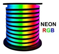 Mangueira Neon LED Rolo 5 metros 12V Colorida RGB - Foto 9