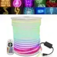 Mangueira Neon LED Rolo 5 metros 12V Colorida RGB - Foto 11