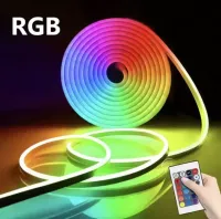 Mangueira Neon LED Rolo 5 metros 12V Colorida RGB