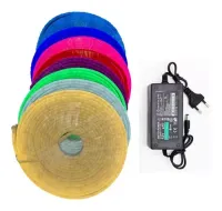 Mangueira Neon LED Rolo 5 metros 12V Colorida RGB - Foto 20