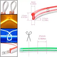 Mangueira Neon LED Rolo 5 metros 12V Colorida RGB - Foto 21