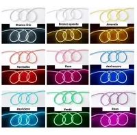 Mangueira Neon LED Rolo 5 metros 12V Colorida RGB - Foto 23