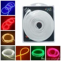 Mangueira Neon LED Rolo 5 metros 12V AZUL CLARO - Foto 6