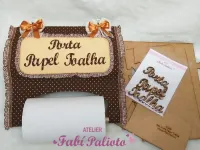 G1.395  Gabarito de Moldes em MDF  Porta Papel Toalha