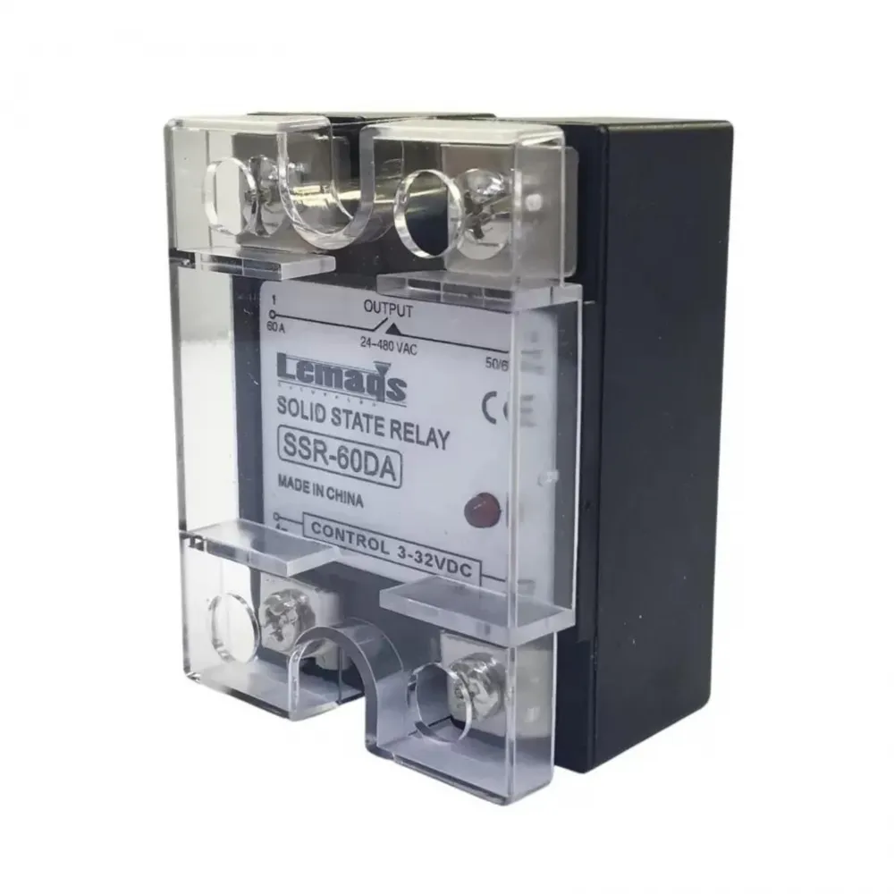 RELÉ ESTADO SÓLIDO 60A SSR-60DA 