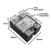 RELÉ ESTADO SÓLIDO 60A SSR-60DA  - Foto 2