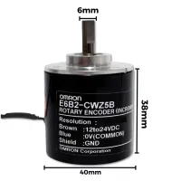 ENCODER INCREMENTAL ROTATIVO 400 PULSOS E6B2-CWZ5B - Foto 6