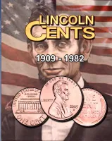 Álbum p/ Moedas Incompleto com 62 Moedas -  Lincoln Cent (0,01 / Cent) - 1909 a 2046 - 2 Volumes - Estados Unidos - Foto 2