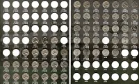 Álbum p/ Moedas Incompleto com 54 Moedas -  Jefferson Cents (0,05 / Cents) - 1938 a 2030 - Estados Unidos