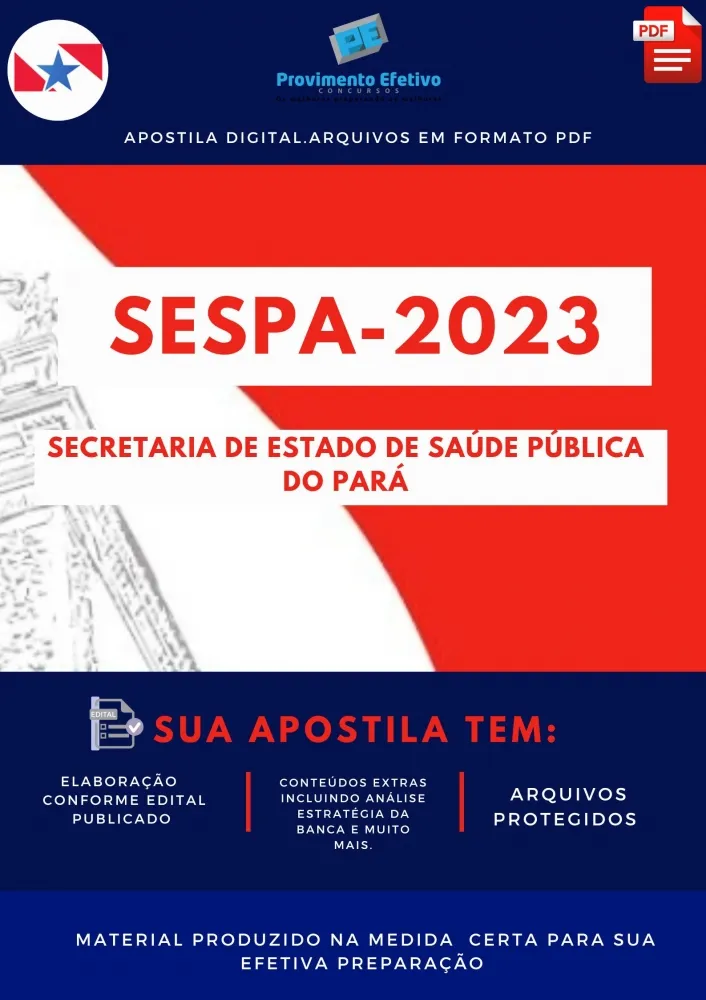 Apostila SESPA Agente Administrativo Prova 2023