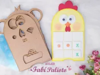 G1.400  Gabarito de Moldes em MDF  Coleção Meu Jogo da Velha - Foto 12