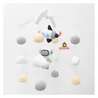 Móbile Astronauta - Foguete + Nuvens + Bolinhas - Foto 2