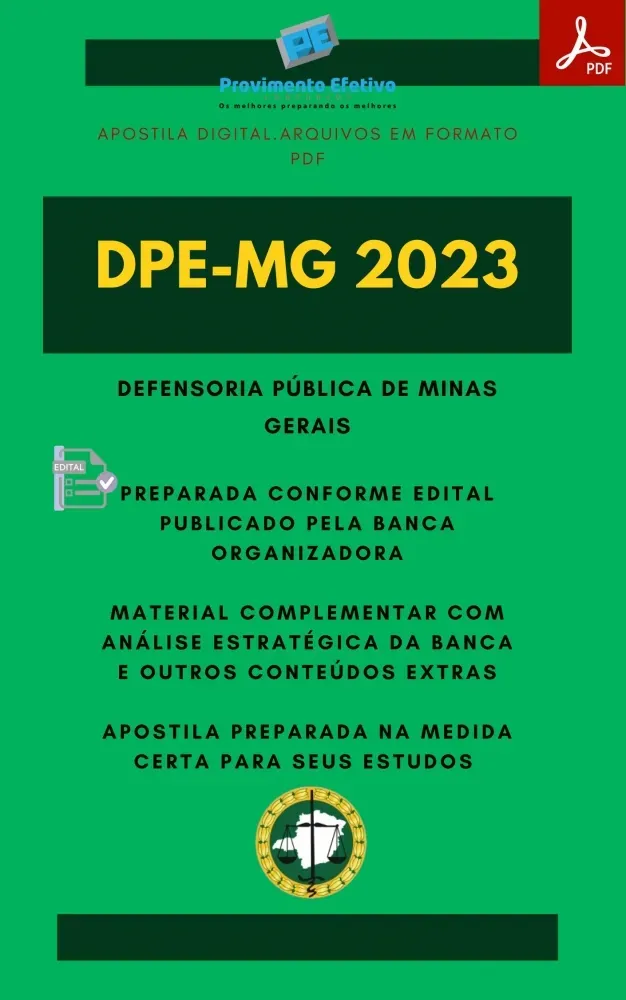 Apostila DPE MG Assistente Social Analista 2023