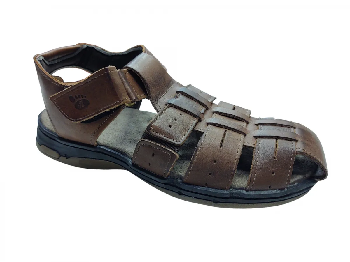 Ref: 5131 - Sandália de Couro Hurkus/Monge Pinhão