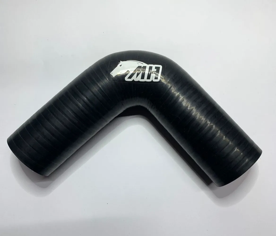 Mangote em Silicone Preto Curva 90° de 2