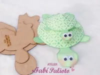 G1.401  Gabarito de Moldes em MDF  Tartarugas Fofas - Foto 2